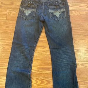 Decree boot cut blue jeans 34x32